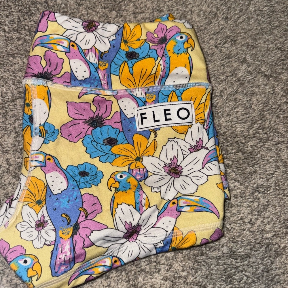 Fleo Tropical Parrot and Floral Shorts